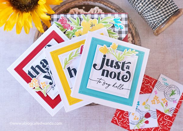 the greetery, the greetery stamps and dies, the greetery new release, the greetery nouveau notes, the greetery stationery set, the greetery floral delicacy stamp, handmade labels, make your own stationery, boxed stationery sets, the greetery always in bloom, the greetery opposites attract, stationery box die cut, wanda guess, a blog called wanda