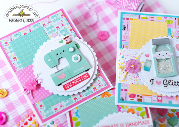 doodlebug, doodlebug paper, doodlebug design, doodlebug cute and crafty, doodlebug card ideas, card layout, doodle pops, fun cards for crafters, make your own cards, handmade, diy, craft theme, wanda guess, a blog called wanda