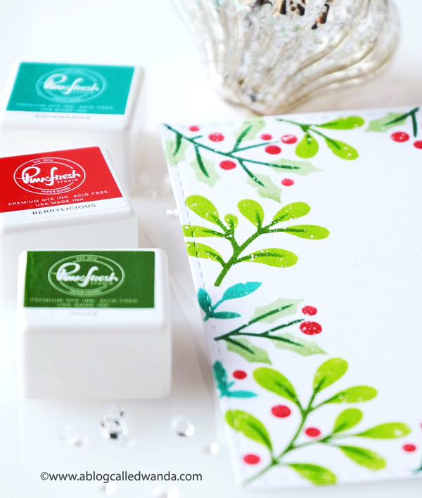 pinkfresh studio, stamps , dies, hot foil, crafts, cards, Pinkfresh Studio Christmas release, Holiday Christmas cards, stencils, Ornaments, diy christmas cards, card ideas, card layouts, wanda guess, a blog called wanda