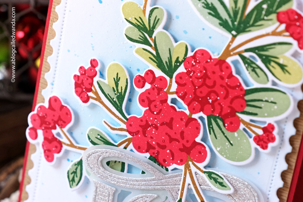 the greetery, christmas time collection, christmas release, new release, winter, holiday, the greetery stamps and dies, winterberry bouquet, stencils, stamps, dies, christmas cards, cathedral die, pine wisps,abundand joy die, hot foil, opposites attract, wanda guess, a blog called wanda