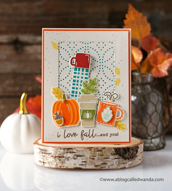 Catherine Pooler stamps and dies. Pumpkin Season Stamp Set. Petal cover plate. Fall card ideas. Club Sursee. CP inks, Wanda Guess