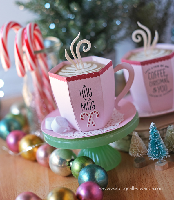 The Greetery new release Merry Makings. Holiday 2020 new stamps and dies. Winter, Holiday, Christmas ideas. 3d coffee mug dies, Hug in a Mug, Sweet Treats, S'more Holiday, Square Dance stencils. The Greetery design team Wanda Guess