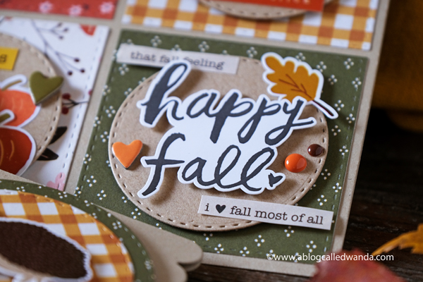 Simple Stories Cozy Days paper collection. Cards made with patterned paper and stamps. Fall and Autumn Card Ideas. Wanda Guess