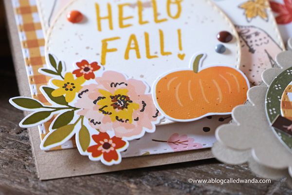 Simple Stories Cozy Days paper collection. Cards made with patterned paper and stamps. Fall and Autumn Card Ideas. Wanda Guess