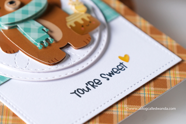 Doodlebug paper, Doodlebug stamps, Doodlebug Pumpkin Spice, stamping, die cutting, Doodle pops, Pumpkin Spice Latte, crafting, handmade cards, cardmaking, card ideas, card layouts, Fall cards, Wanda Guess, A Blog Called Wanda