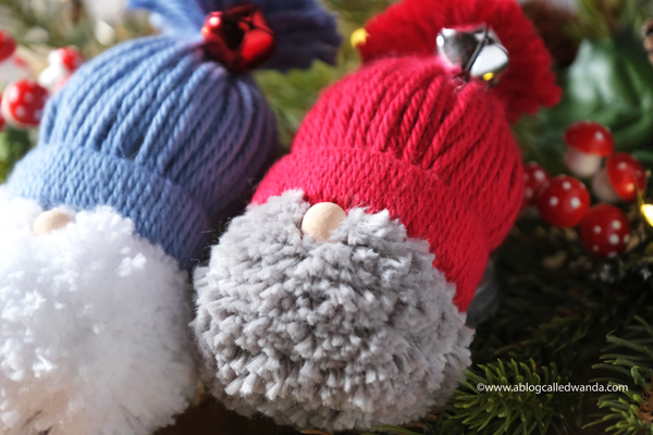 yarn, yarn gnome, gnomes, make it yourself, diy, christmas gnomes, kids crafts, bobble hats, handmade crafts for families, pom pom maker, pom pom projects, a blog called wanda