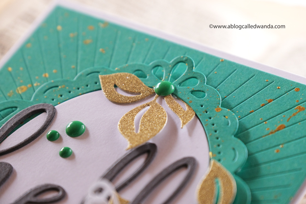 handmade card ideas, pinkfresh studio, dies, stamps, card, pinkfresh studio ornate oval, curvy leaves, radiating background, hello card, memory box butterfly dies, wanda guess, a blog called wanda