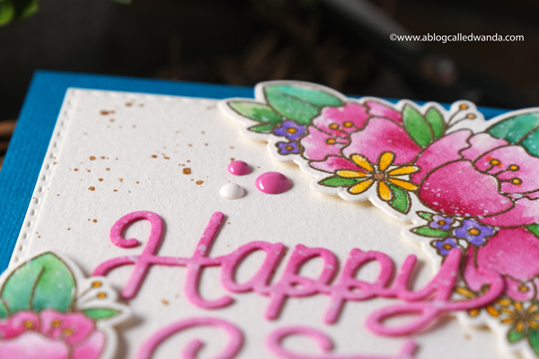 pretty pink posh, pretty pink posh new release, easter, spring, easter basket die, bunnies, watercolor, embossing, happy easter die, easter card ideas, copics, scallop frames, mijello, gingham, vellum, ppp instagram hop, wanda guess, a blog called wanda