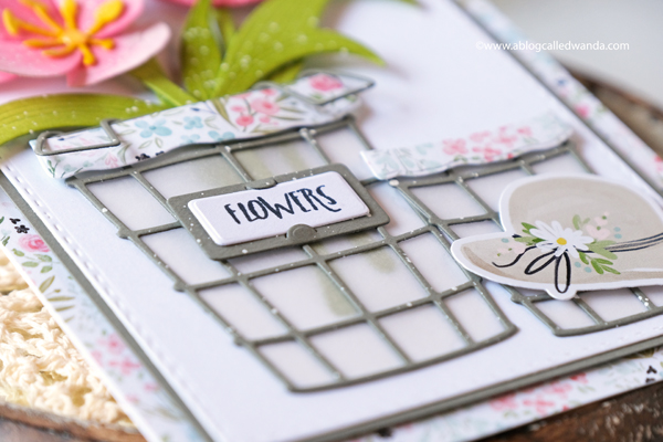 The Greetery, The Greetery Spring Market, The Greetery new release, The Greetery stamps and dies, stamping, die cutting, cardmaking, card ideas, stamping, make your own cards, Tulips botanicuts, Flowers, Market Basket Die, Holding Hands stamp set, Flower market bouquet, inks, wanda guess, a blog called wanda