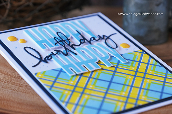 the greetery, the greetery new release, man made collection, masculine card ideas, plaid stencils, trees, stamps, dies, new, man cards, birthday card ideas, card layouts, wanda guess, a blog called wanda