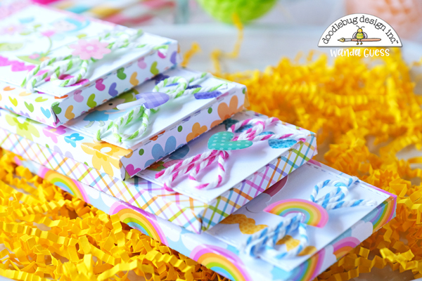 doodlebug papers, doodlebug fairy garden, doodlebug scrapbooking, jaded blossom dies, jaded blossom candy bar slider die, candy bar wrapper die, party favors, candy bar favors, cardmaking, scrapbooking, party decor, treats, handmade, diy, wanda guess, a blog called wanda