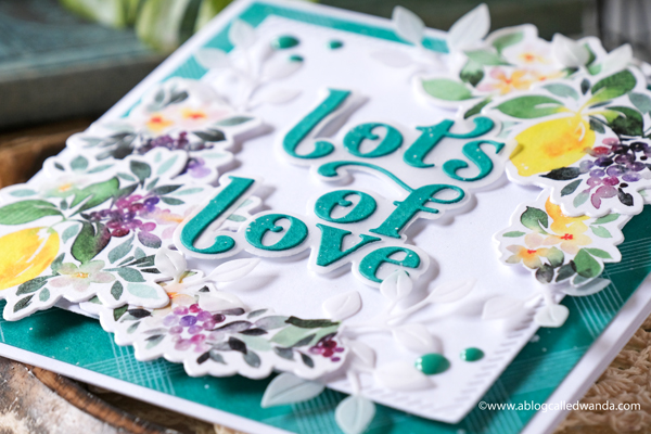 pinkfresh studio, pinkfresh studio blog hop, new release, blueberries and lemons, hot foil system, butterflies, vellum, watercolor, cards, card ideas, handmade cards, spellbinders hot foil system, mijello watercolors, leafy branch die, artistic bow die, wanda guess, a blog called wanda