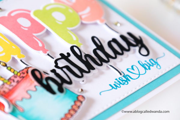 jaded blossom stamps, jaded blossom dies, jaded blossom new release, jaded blossom balloon letters, jaded blossom mason jar, jaded blossom fancy birthday, mason jar add ons, coffee, birthday card ideas, stamping, make your own cards, card layouts, wanda guess, a blog called wanda