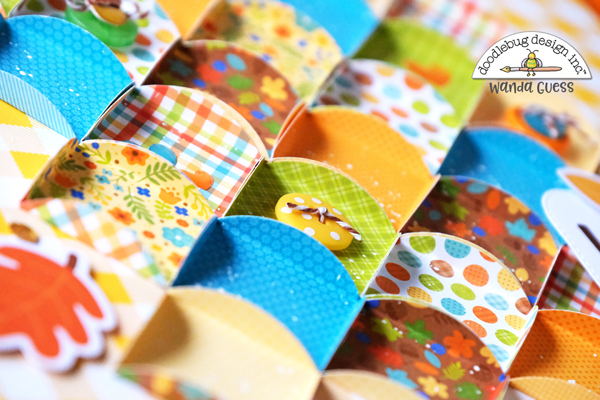 Doodlebug, Doodlebug collections, Doodlebug paper, Doodlebug Great Outdoors, Scrapbooking, Scrapbook layout, card ideas, Fall, Fall decor, Fall Scrapbooking, 12x12 gingham, Wanda Guess, a blog called wanda