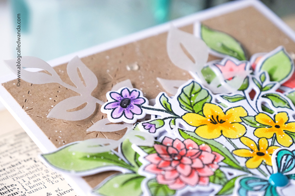 pinkfresh studio, pinkfresh studio blog hop, new release blog hop, flowers, stamps, dies, card ideas, stencils, pinkfresh studio floral envelope, pinkfresh studio brighter days, pinkfresh studio sparkling diamonds, wanda guess, a blog called wanda