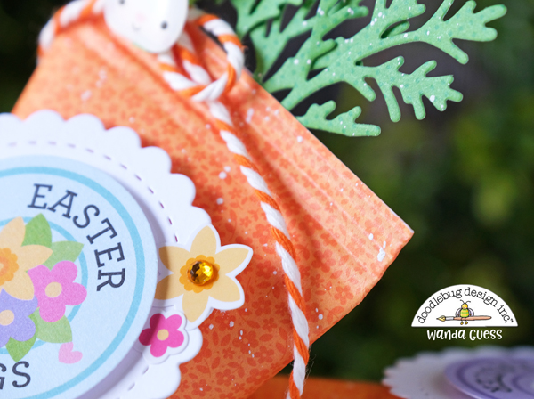 Doodlebug Design, Doodlebug paper, Doodlebug Easter, Doodlebug Hippity Hoppity, Easter crafts, Easter carrots treats, Ideas for kids Easter, Easter place settings, Easter crafting, scrapbooking, die cutting, make your own Easter treats, sour cream containers crafts, wanda guess, a blog called wanda, crafting for Easter