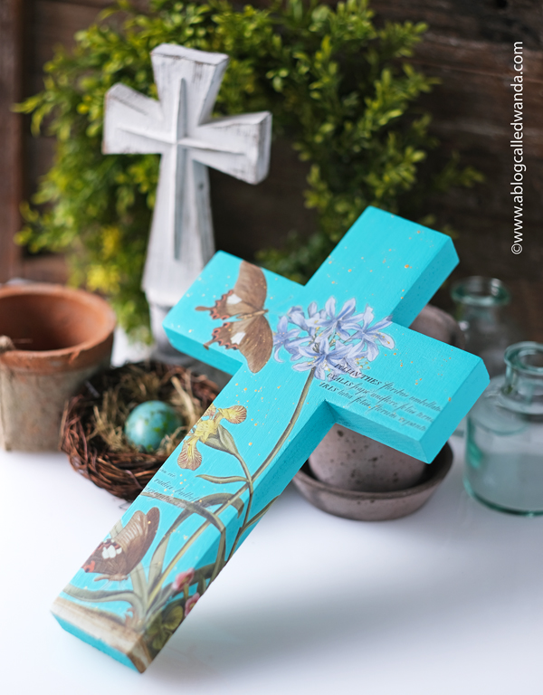 iron orchid designs, iron orchid transfers, fusion mineral paint, cross, diy cross for easter, easter crafting, iron orchid flowers, iron orchid brocante, crafting 