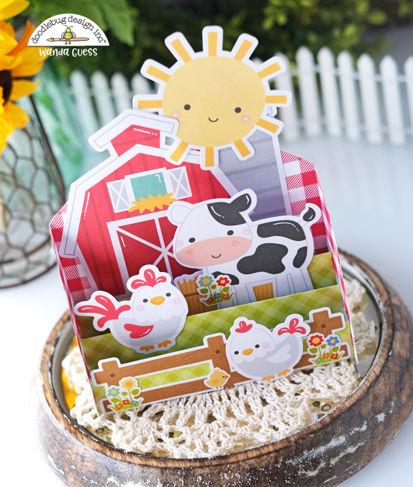 doodlebug, down on the farm collection, doodlebug farm, gingham, buffalo check, honey bee scallop a2 dies, concord and 9th card stacks, concord & 9th pop up card, we r memory keepers envelope punch board, card ideas, pop up card ideas, farm, scrapbooking, die cutting, card layouts, wanda guess, a blog called wanda doodlebug, down on the farm collection, doodlebug farm, gingham, buffalo check, honey bee scallop a2 dies, concord and 9th card stacks, concord & 9th pop up card, we r memory keepers envelope punch board, card ideas, pop up card ideas, farm, scrapbooking, die cutting, card layouts, wanda guess, a blog called wanda