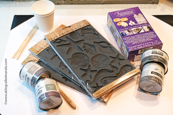 iron orchid designs, iron orchid molds, iron orchid designs ideas, orchid pot, iron orchid fleur de lis mold, resin casting, resin in iron orchid molds, annie sloan chalk paints, decorate a flower pot, gift ideas, annie sloan black wax, clear wax, annie sloan paris gray, ideas for resin, wanda guess, a blog called wanda