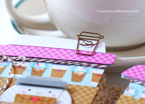 Doodlebug, Doodlebug paper, Doodlebug stickers, Doodlebug Cream and Sugar, Coffee, Coffee cards, Honey Bee Stamps Frappe Dies, Honey Bee Stamps Coffee Cup Card Dies, Coffee card ideas, Gift card ideas, Cream and Sugar Collection, Scrapbooking, Card ideas, Wanda Guess, A Blog Called Wanda