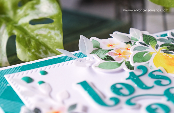 pinkfresh studio, pinkfresh studio blog hop, new release, blueberries and lemons, hot foil system, butterflies, vellum, watercolor, cards, card ideas, handmade cards, spellbinders hot foil system, mijello watercolors, leafy branch die, artistic bow die, wanda guess, a blog called wanda