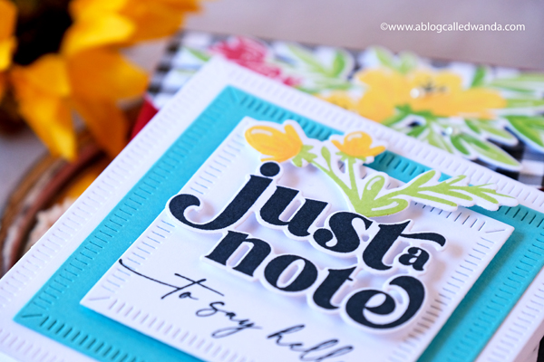 the greetery, the greetery stamps and dies, the greetery new release, the greetery nouveau notes, the greetery stationery set, the greetery floral delicacy stamp, handmade labels, make your own stationery, boxed stationery sets, the greetery always in bloom, the greetery opposites attract, stationery box die cut, wanda guess, a blog called wanda