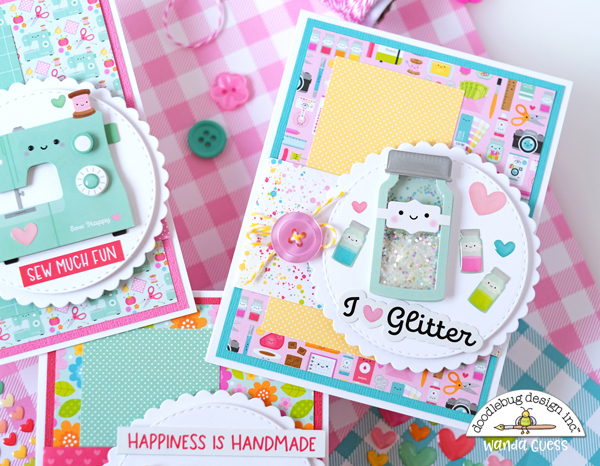 doodlebug, doodlebug paper, doodlebug design, doodlebug cute and crafty, doodlebug card ideas, card layout, doodle pops, fun cards for crafters, make your own cards, handmade, diy, craft theme, wanda guess, a blog called wanda