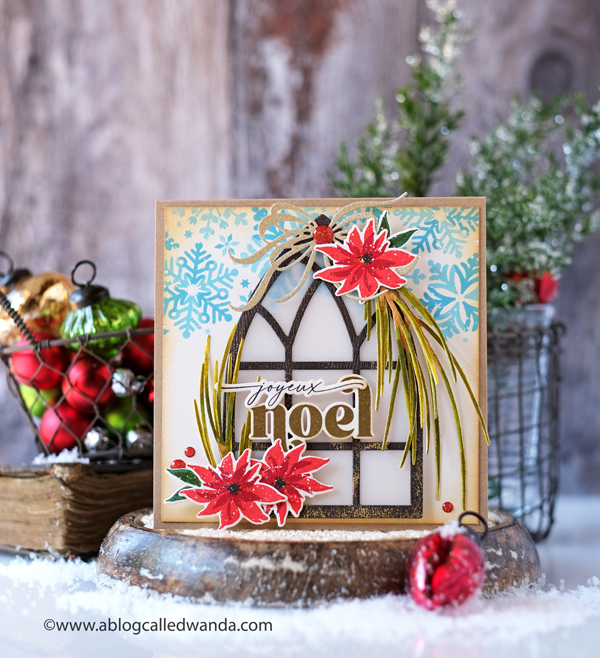 the greetery, christmas time collection, christmas release, new release, winter, holiday, the greetery stamps and dies, winterberry bouquet, stencils, stamps, dies, christmas cards, cathedral die, pine wisps,abundand joy die, hot foil, opposites attract, wanda guess, a blog called wanda