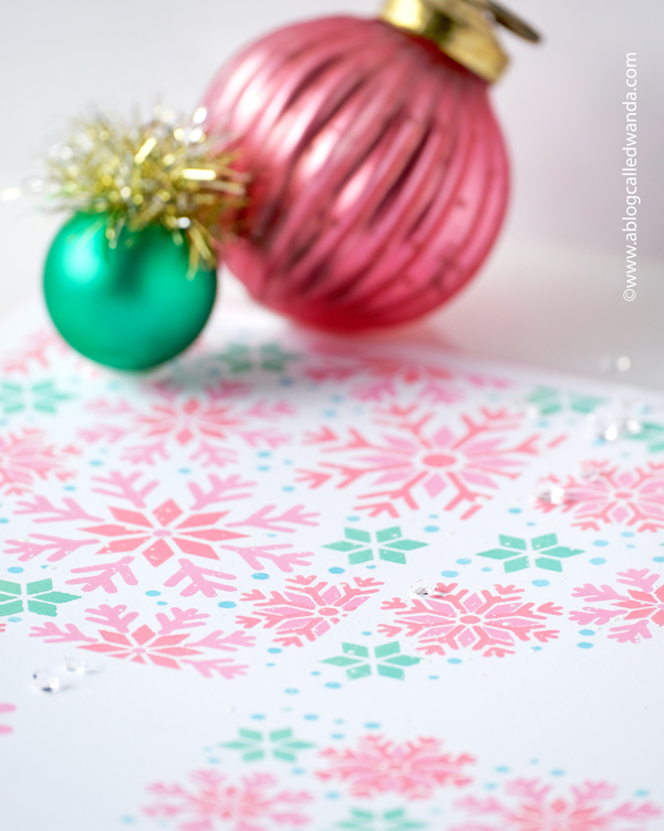 Taylored Expressions, Taylored Expressions snowflake stencils, quad snowflake stencils, quad stencils, distress oxide inks, pastel, christmas, winter, snowflakes, cards, christmas cards, make your own christmas card, card ideas, mittens dies, cards with stencils, wanda guess, a blog called wanda