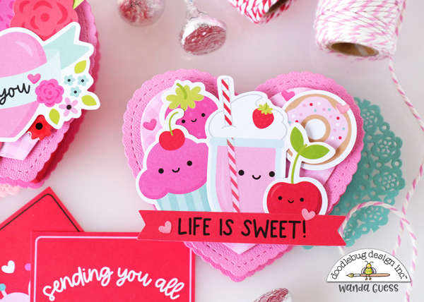 doodlebug design, doodlebug new release, doodlebug lots of love, doodlebug paper, doodlebug valentines day, valentines day crafts, craft ideas, heart boxes, concord and 9th, concord & 9th, concord and 9th heart box dies, fun valentines, make your own treats for valentines, wanda guess, a blog called wanda