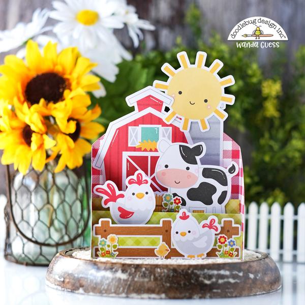 doodlebug, down on the farm collection, doodlebug farm, gingham, buffalo check, honey bee scallop a2 dies, concord and 9th card stacks, concord & 9th pop up card, we r memory keepers envelope punch board, card ideas, pop up card ideas, farm, scrapbooking, die cutting, card layouts, wanda guess, a blog called wanda doodlebug, down on the farm collection, doodlebug farm, gingham, buffalo check, honey bee scallop a2 dies, concord and 9th card stacks, concord & 9th pop up card, we r memory keepers envelope punch board, card ideas, pop up card ideas, farm, scrapbooking, die cutting, card layouts, wanda guess, a blog called wanda