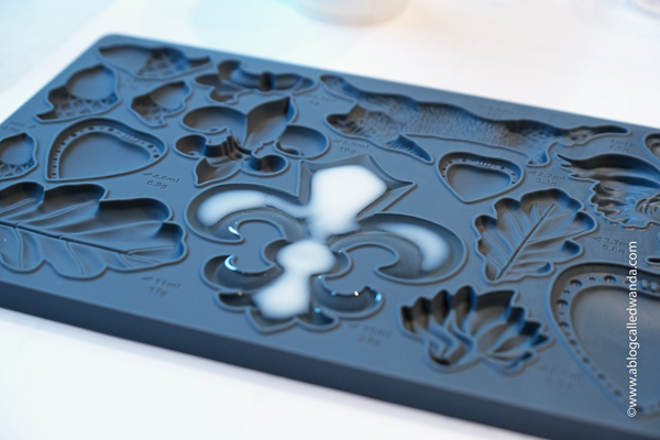 iron orchid designs, iron orchid molds, iron orchid designs ideas, orchid pot, iron orchid fleur de lis mold, resin casting, resin in iron orchid molds, annie sloan chalk paints, decorate a flower pot, gift ideas, annie sloan black wax, clear wax, annie sloan paris gray, ideas for resin, wanda guess, a blog called wanda