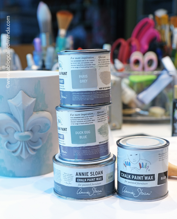 iron orchid designs, iron orchid molds, iron orchid designs ideas, orchid pot, iron orchid fleur de lis mold, resin casting, resin in iron orchid molds, annie sloan chalk paints, decorate a flower pot, gift ideas, annie sloan black wax, clear wax, annie sloan paris gray, ideas for resin, wanda guess, a blog called wanda