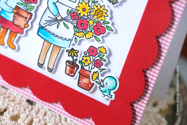 hello bluebird new release, hello bluebird stamps, hello bluebird dies, copic coloring, card ideas, card layouts, gingham, cute animal stamps, friendship cards, make your own cards.