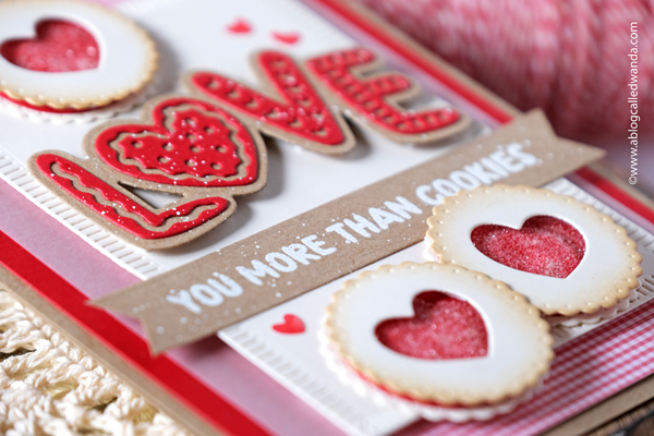 the greetery, the greetery stamps and dies, the greetery confections collection, the greetery sweet tooth stamp set, the greetery frosted frames die, the greetery love and cookies, the greetery hug in a mug sweet treats cookies, valentines, birthday card, card ideas, card layouts, wanda guess, a blog called wanda