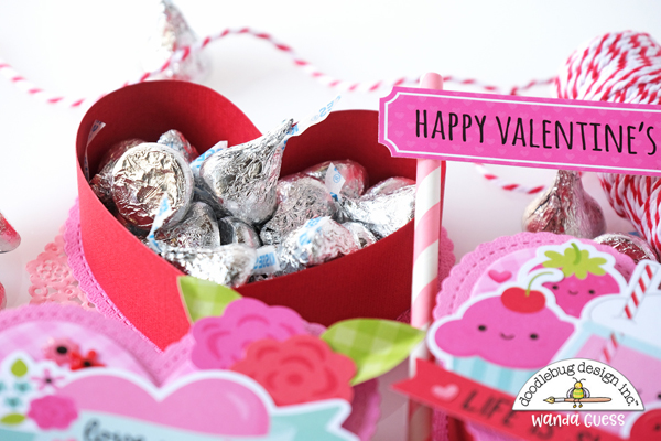 doodlebug design, doodlebug new release, doodlebug lots of love, doodlebug paper, doodlebug valentines day, valentines day crafts, craft ideas, heart boxes, concord and 9th, concord & 9th, concord and 9th heart box dies, fun valentines, make your own treats for valentines, wanda guess, a blog called wanda