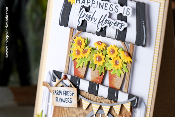 honey bee stamps, honey bee new release, honey bee market car builder dies, honey bee stamps farm fresh market cart, honey bee stamps sunflowers, sunflowers card, cards for ukraine, die cuts, handmade card, cute card ideas, friendship card, card layout, wanda guess, a blog called wanda