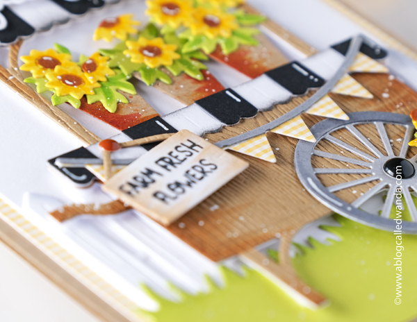 honey bee stamps, honey bee new release, honey bee market car builder dies, honey bee stamps farm fresh market cart, honey bee stamps sunflowers, sunflowers card, cards for ukraine, die cuts, handmade card, cute card ideas, friendship card, card layout, wanda guess, a blog called wanda