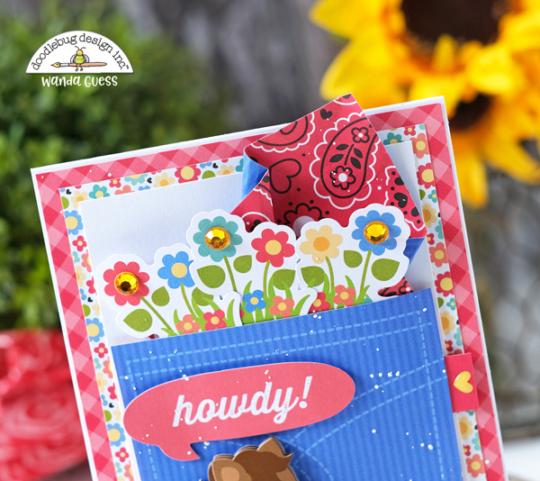 doodlebug down on the farm, doodlebug farm collection, doodlebug card and gift, doodlebug supplies, horse theme card and gift, party favors, howdy card, gift card holder, cards with pockets, country theme, crafting scrapbooking, farm scrapbook ideas, card ideas, wanda guess, a blog called wanda