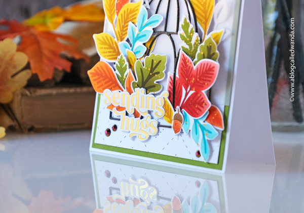 pinkfresh studio, pinkfresh studio new release, pinkfresh studio blog hop, pinkfresh studio inky floral, pinkfresh studio fall foliage, stencils, dies, stamps, hot foil, card ideas, handmade cards, stamping, pinkfresh studio new release, wanda guess, a blog called wanda