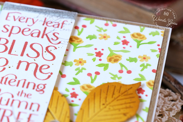 the greetery, the greetery new release, the greetery calico fields, the greetery stamps and dies, the greetery warm and wonderful, the greetery apples, die cutting, stamping, card ideas, card layouts, handmade cards, fall cards, coffee cards, wanda guess, a blog called wanda