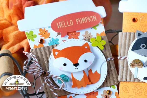 doodlebug, doodlebug pumpkin spice, fall, autumn, doodlebug autumn, doodlebug collections, coffee cards, honey bee stamps coffee cup card, pumpkin spice latte card, crafts, handmade cards, wanda guess, a blog called wanda