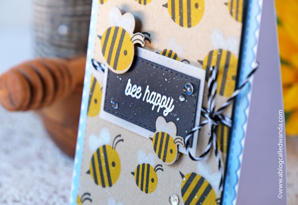 taylored expressions, taylored expressions card kits, card kit, bee's knees kit, bees, stamping, stencils, die cuts, scrapbooking, card ideas, card layouts, taylored expressions stamps, wanda guess, a blog called wanda