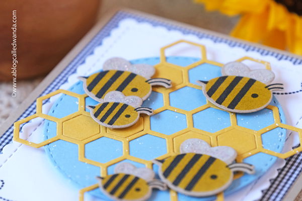 taylored expressions, taylored expressions card kits, card kit, bee's knees kit, bees, stamping, stencils, die cuts, scrapbooking, card ideas, card layouts, taylored expressions stamps, wanda guess, a blog called wanda