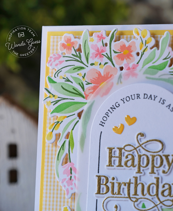 the greetery, the greetery new release, the greetery wild elegance, the greetery stamps dies and stencils, the greetery sketched wildflower bouquet, the greetery floral arches, the greetery lovely silhouettes, card ideas, watercolors, distress ink, stencils, floral cards, card ideas, card sketches, wanda guess, a blog called wanda