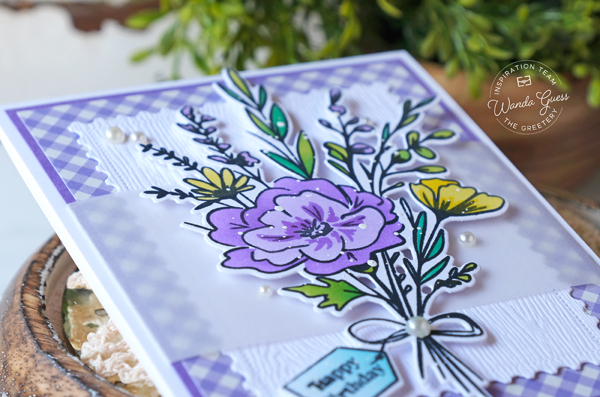 the greetery, the greetery new release, the greetery wild elegance, the greetery stamps dies and stencils, the greetery sketched wildflower bouquet, the greetery floral arches, the greetery lovely silhouettes, card ideas, watercolors, distress ink, stencils, floral cards, card ideas, card sketches, wanda guess, a blog called wanda