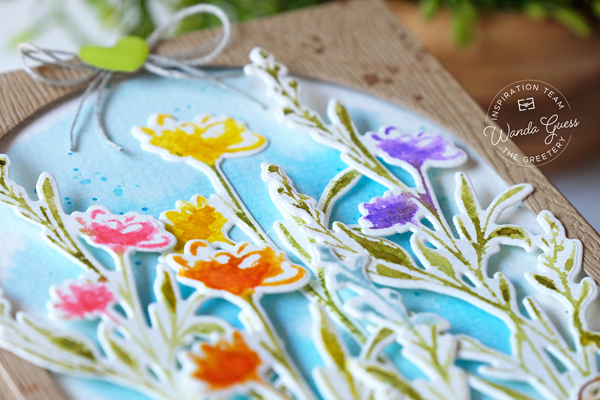 the greetery, the greetery new release, the greetery wild elegance, the greetery stamps dies and stencils, the greetery sketched wildflower bouquet, the greetery floral arches, the greetery lovely silhouettes, card ideas, watercolors, distress ink, stencils, floral cards, card ideas, card sketches, wanda guess, a blog called wanda