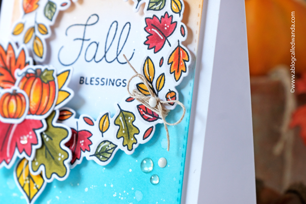 pretty pink posh, pretty pink posh stamps and dies, new release, fall, autumn, new stamps, fall corners stamp set, falling leaves stamp set, autumn leaf wreath pretty pink posh, ink blending, distress inks, copics, fall card ideas, autumn ideas, handmade cards, make your own cards, thanksgiving, wanda guess, a blog called wanda