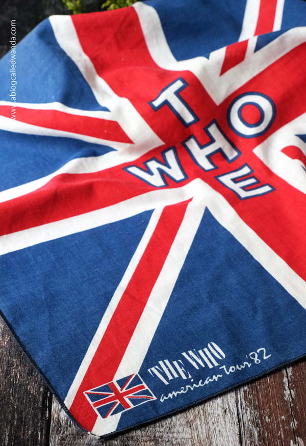 The Who Oakland 1982 US tour bandana The Who Oakland 1982 US tour bandana
