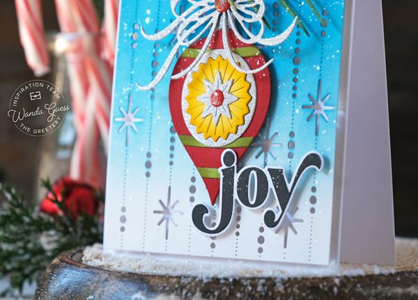 the greetery, the greetery new release, the greetery stamps and dies, the greetery a song of christmas, the greetery jumbo ornament, the greetery mistletoe arches, stencils, stamping, die cutting, christmas cards, handmade christmas cards, winter, card ideas, make your own christmas cards, card layouts, wanda guess, a blog called wanda